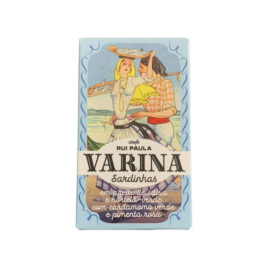Sardines in Parsley Olive Oil with Mint, Green Cardamom + Pink Pepper by Varina