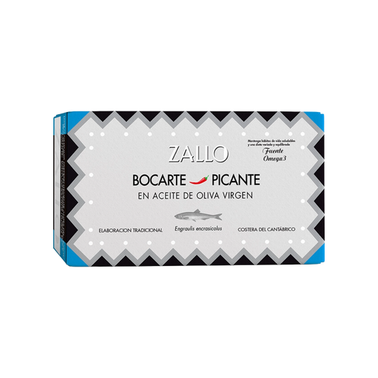Zallo "Bocarte Picante" Spicy Anchovies in Virgin Olive Oil