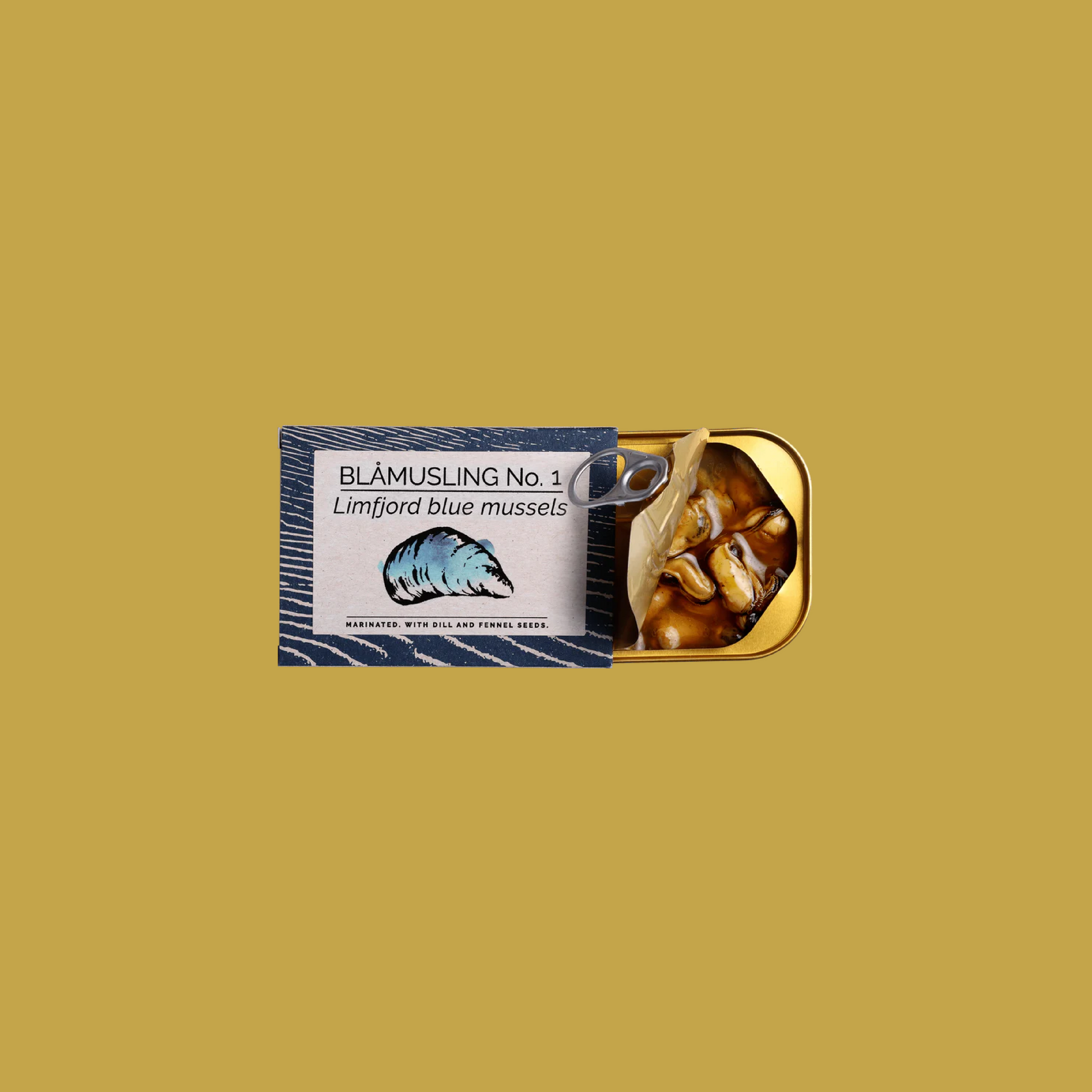 Tinned fish, mussels by Fangst