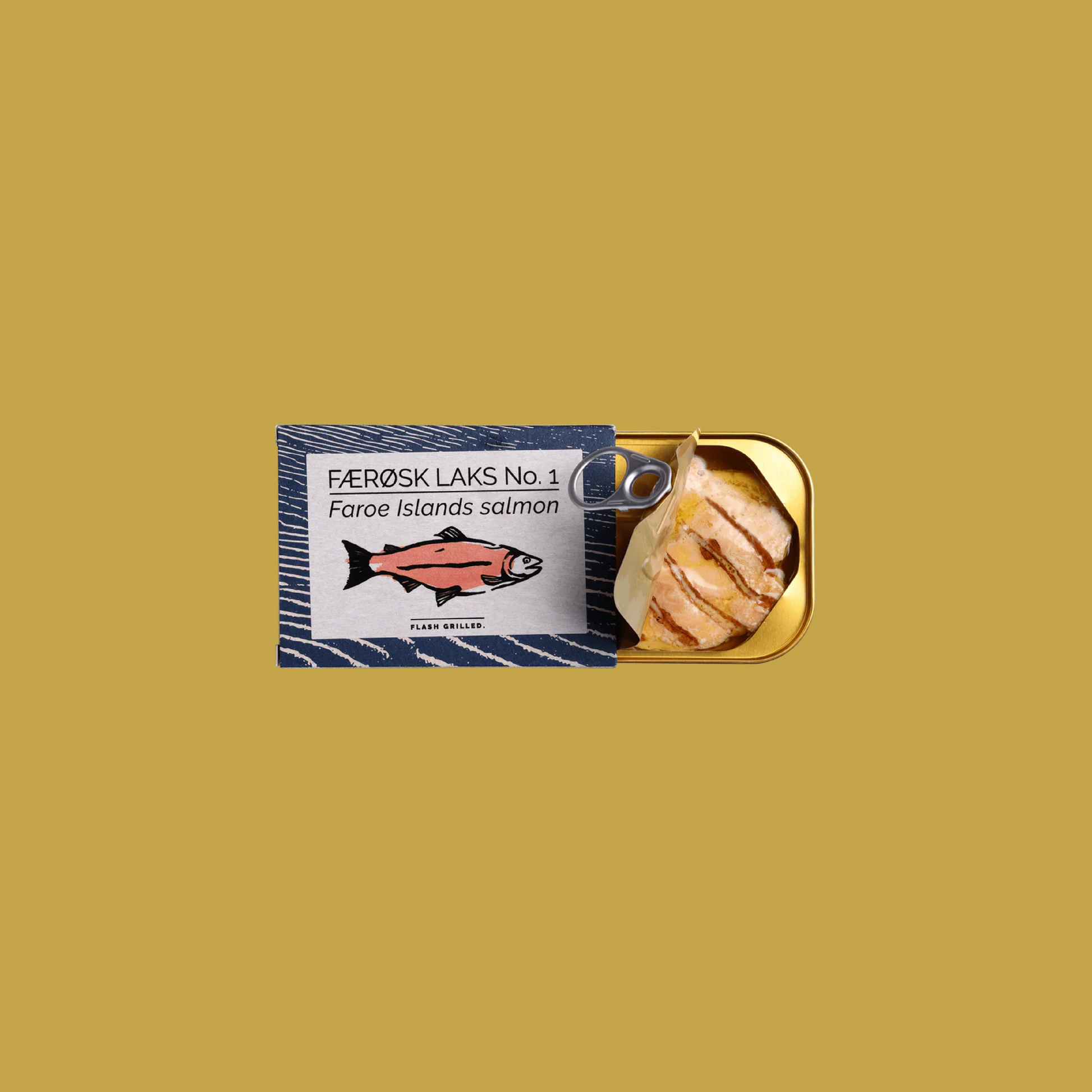 Tinned fish, salmon by Fangst