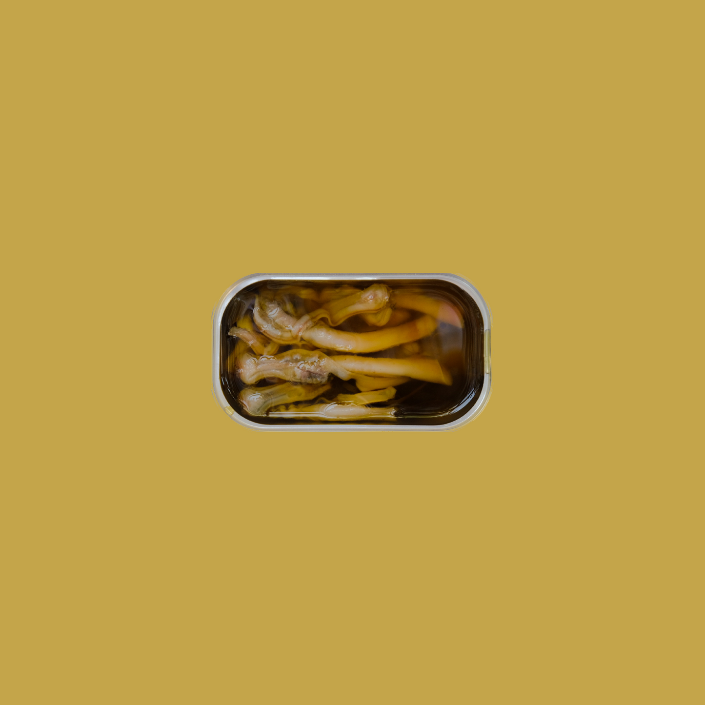 Tinned fish, Razor Clams w/ Sea Spaghetti + Garlic by Porto-Muiños
