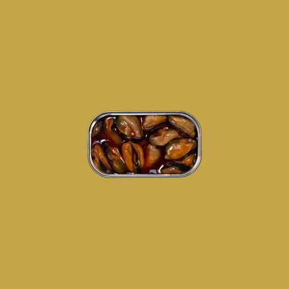 Tinned fish, Spiced Mussels in Pickled Sauce by Ati Manel